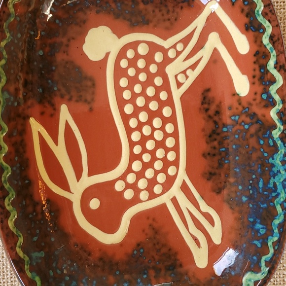 SIGNED Jeff White Redware Pottery of a Rabbit/Hare. Excellent Vintage (1990) con - Picture 11 of 11